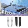 ABS Engine Hood Decoration Cover Sticker Fit For Suzuki Jimny 2019 Up Metal Exterior Accessories