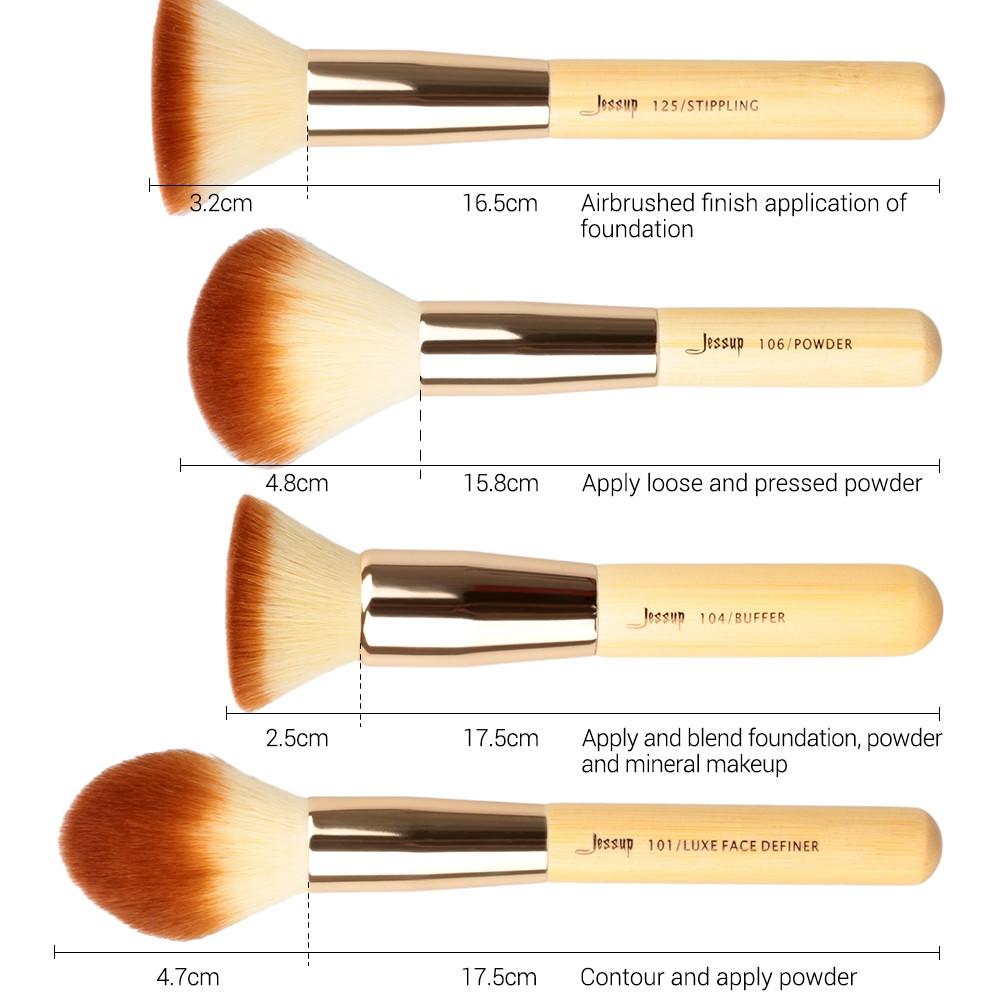 Набор профессиональных кистей для макияжа, 25 шт (Bamboo)