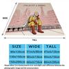 1PC Onepunch Man Patterned Flannel Blanket Suitable For All Seasons For Home Decor Warmth And Comfort Gifts Holiday Present