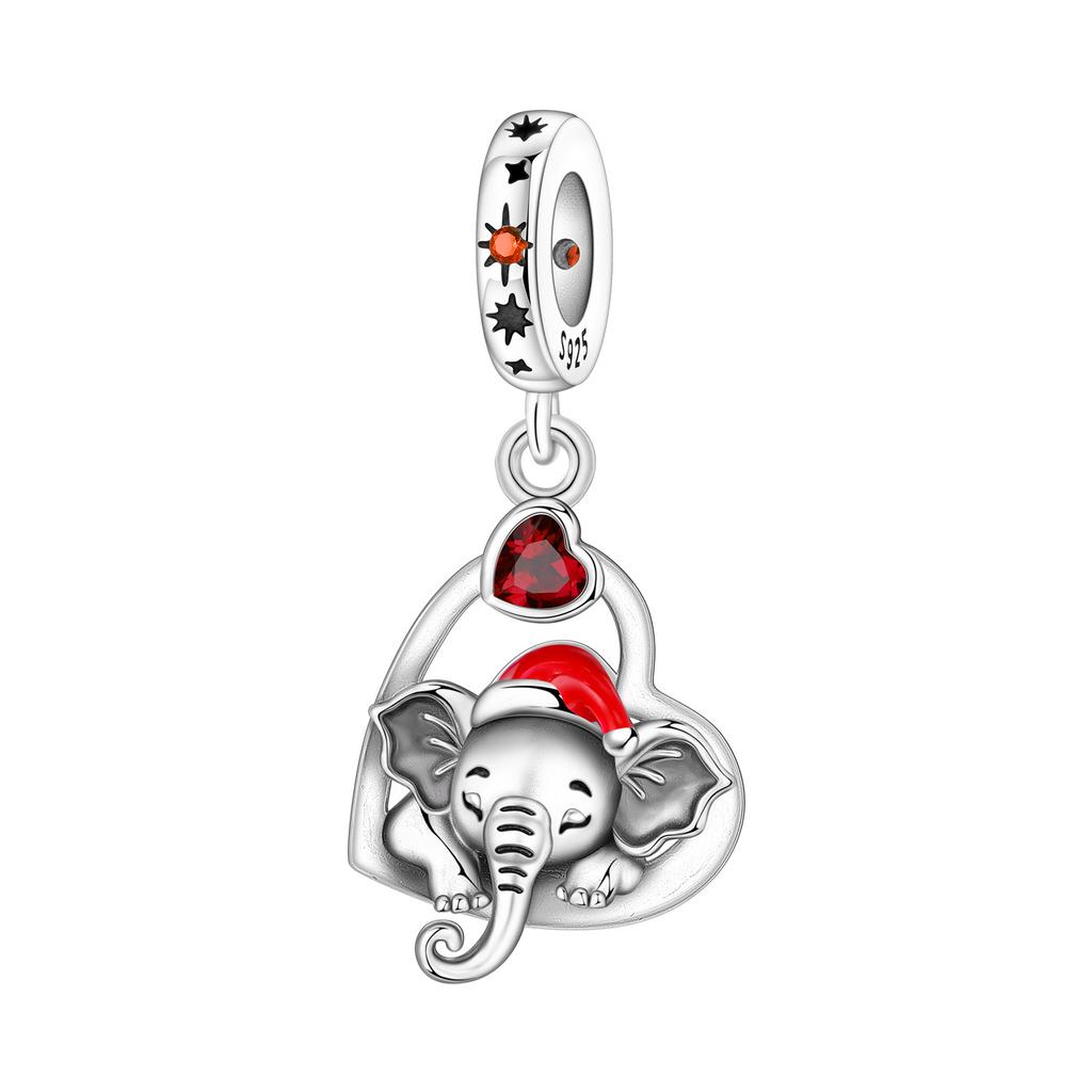 Orstarry 925 Silver Christmas Bell Pendant Beads Original Pendants Bracelet Charm Jewelry Party DIY Trendy Gifts