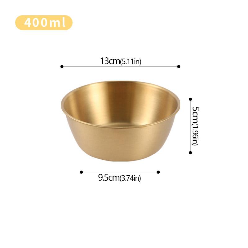 304 Нержавеющая сталь Бытовая корейская кухня Чаша с ручкой Рис Вино Чаши Соус Приправа Блюдо Сервировка Кухонная Посуда