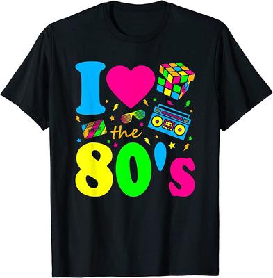 Вечернее платье I Love The 80-х, футболка унисекс в стиле ретро