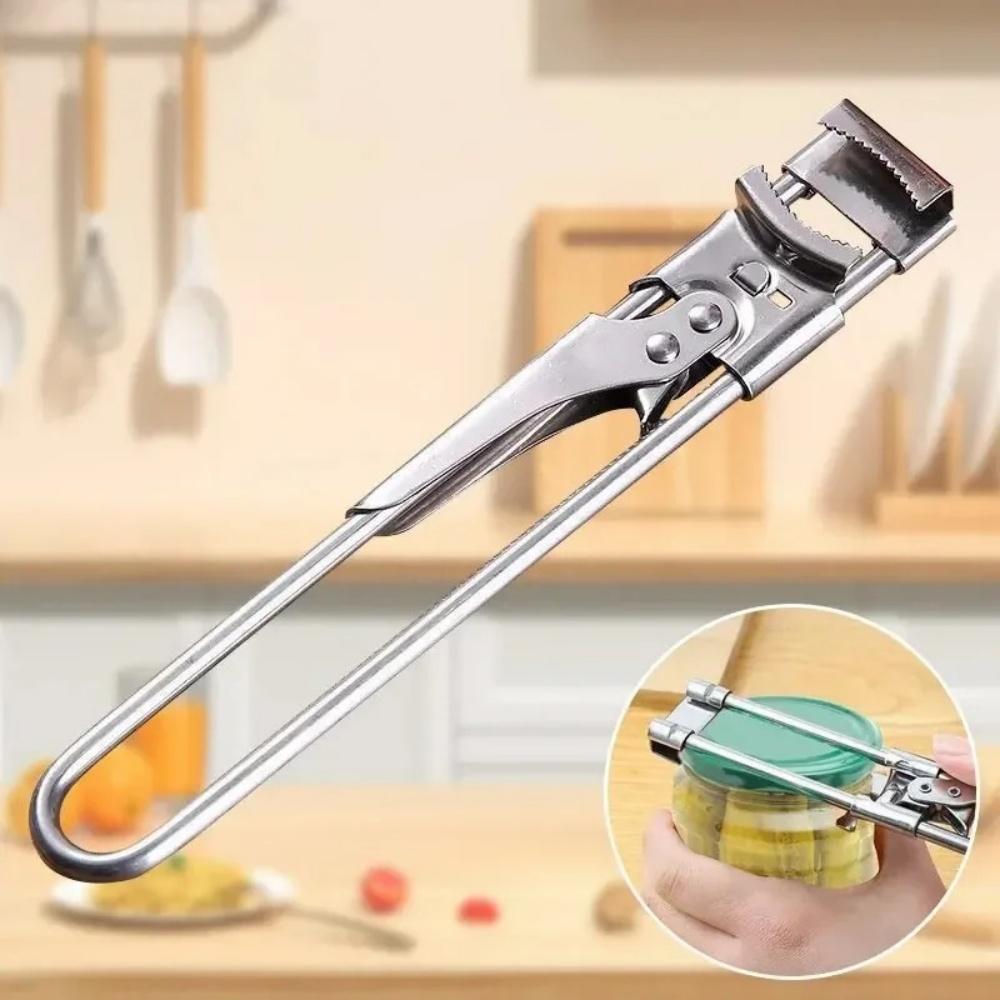 Heavy Duty Stainless Steel Adjustable Multi Function Labor Saving Bottle Jar Can Opener Easy Grip Kitchen Tool Accessories 6