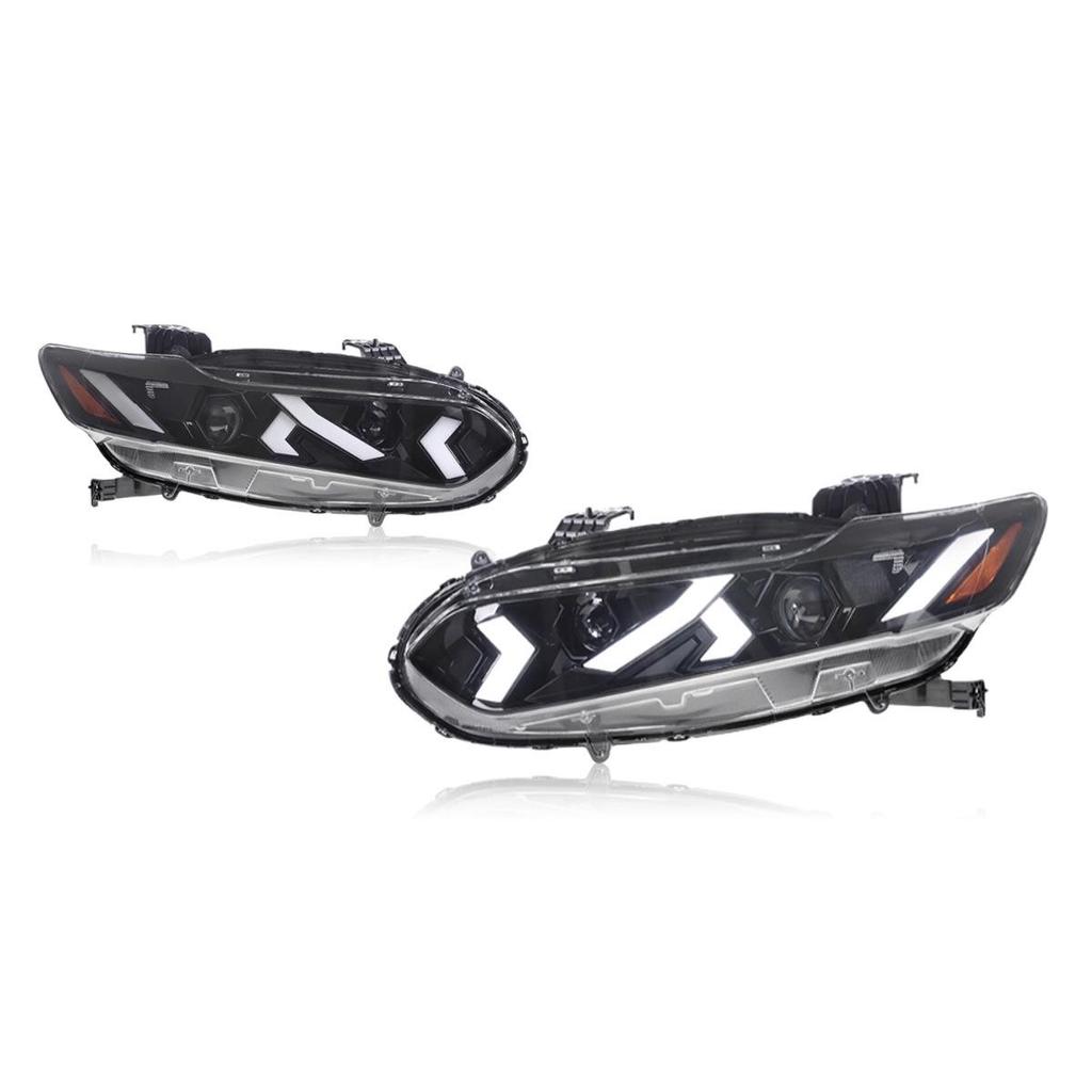 Блок-фара для Honda Inspire 2019-2022: Светодиодные дневные ходовые огни и динамические указатели поворота в стиле Lamborghini