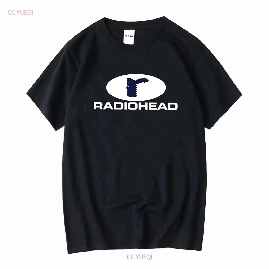Футболка Radiohead Новая мужская с длинным или коротким рукавом винтажная стираная эластичная стильная унисекс удобная с небольшим графическим принтом модная