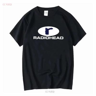 Футболка Radiohead Новая мужская с длинным или коротким рукавом винтажная стираная эластичная стильная унисекс удобная с небольшим графическим принтом модная