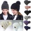 Женская мода сохраняет тепло зимние шапки вязаная шерстяная шапка с подшивкой