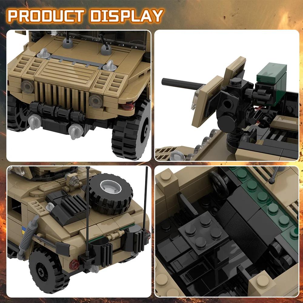 Gobricks MOC Автомобиль Hummvee Конструктор Игрушки Подарок