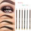 Eyebrow Enhancer 100% Sweat&Waterproof Eyebrow Pencil Pen Eye Brow Dark Brown Eye Pencil 1 Pc