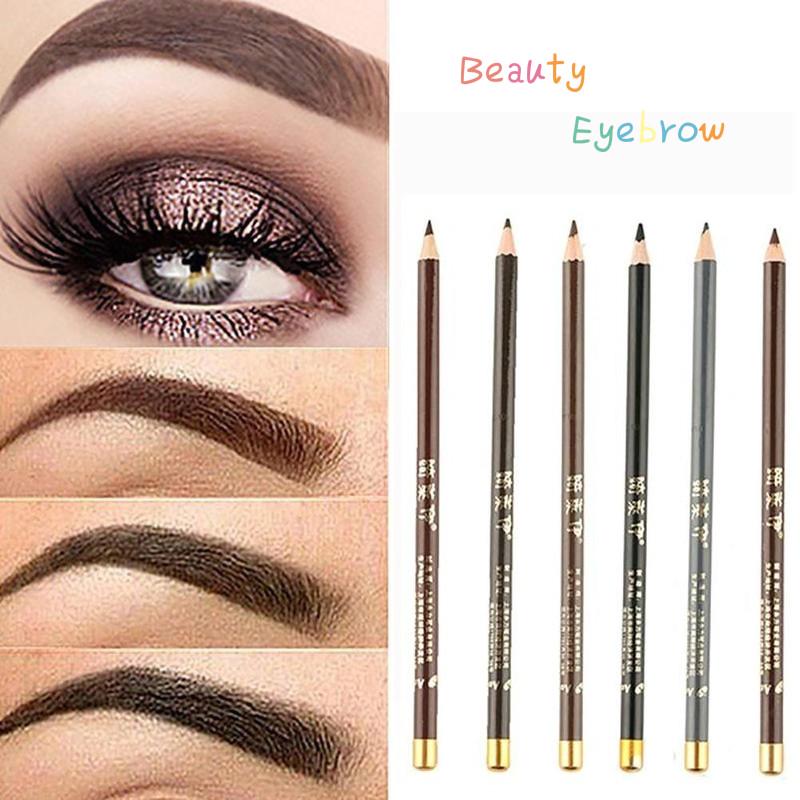 Eyebrow Enhancer 100% Sweat&Waterproof Eyebrow Pencil Pen Eye Brow Dark Brown Eye Pencil 1 Pc