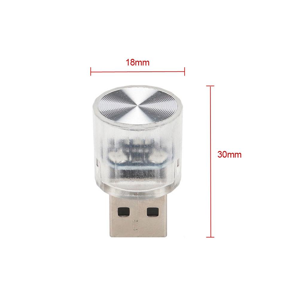 1Pc Universal Car Mini USB LED Atmosphere Lights Decorative Lamp for Party Ambient Modeling Car Home Portable Plug Play Lights