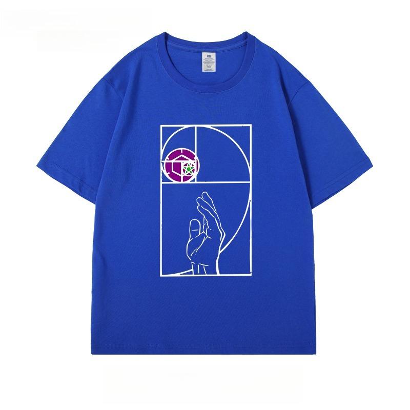 JoJo's Bizarre Adventure STEEL BALL RUN Печатная футболка с коротким рукавом Аниме Мужская Летняя Хлопковая Свободная Двумерная Футболка