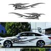 2 шт. ПВХ Пламя Графическая Линия Наклейка Уникальная Для Автомобиля Стильный Вид Модное Украшение Наклейка Для Автомобиля