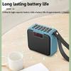 Mini Pocket Bluetooth Speaker LED Display FM Radio Lossless Internal External Recording Wireless Music Box Soundbar Timed off