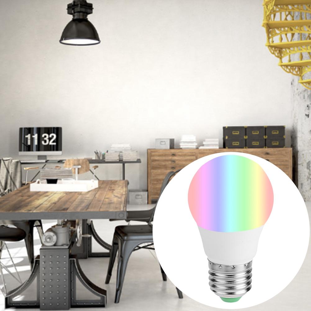 Светодиодная лампа E27 3W RGB 16-цветная с дистанционным управлением для коридора, подвала, бара, AC85-265V
