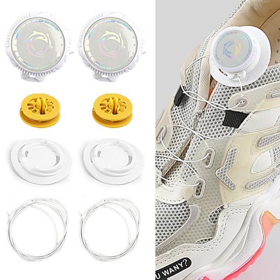 Automatic Buckle Rope Shoe Metal Wire Swivel Shoelaces Mini Size Lightweight Easy To Install Quick Lock Shoestrings Accessories