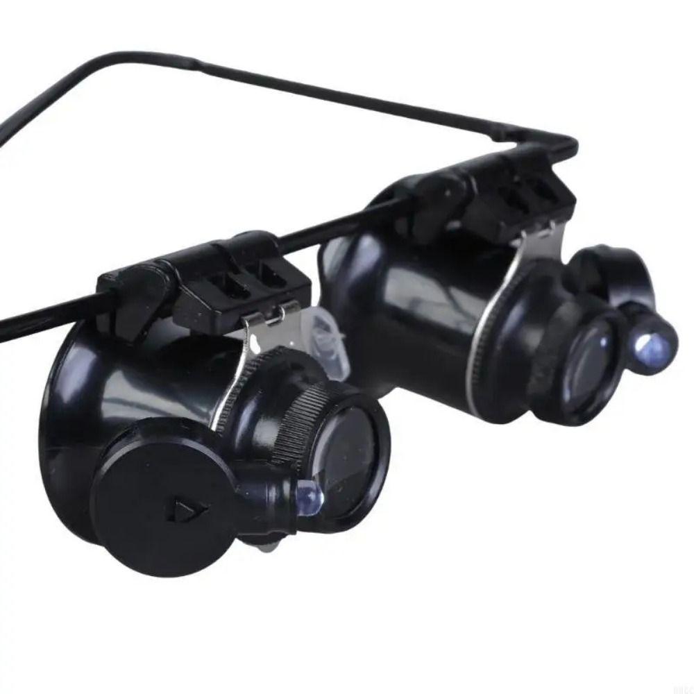 Headband Mount 20X Magnifier Double Eye Glasses  Jewelry Appraisal