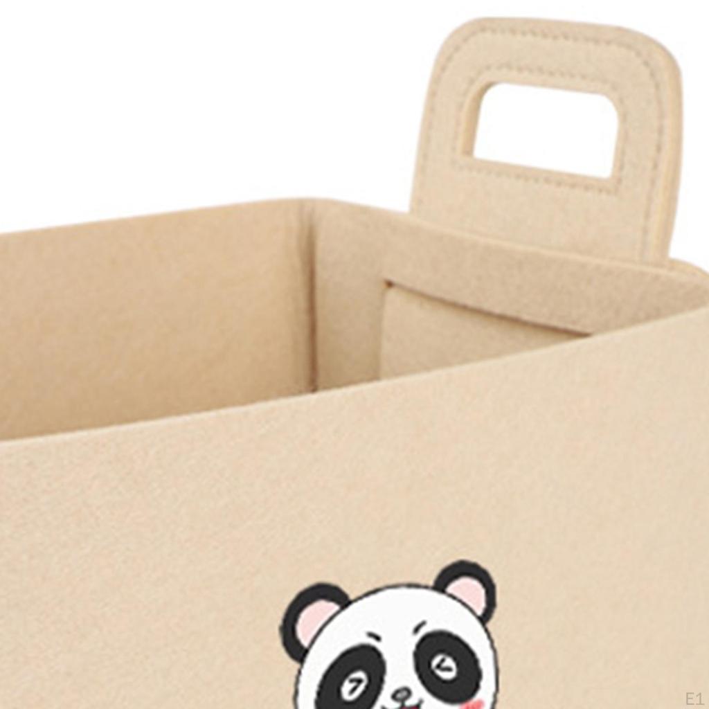 Felt Storage Basket Car Trunk Cargo Accessories Foldable Bin Organizer Box for Camping