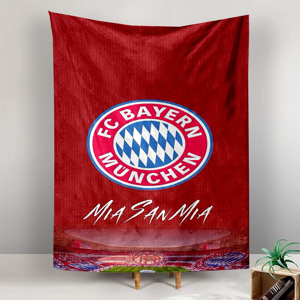 FC Bayern logo red background Mia San Mia Patterned tapestry for bedroom and living room home decor