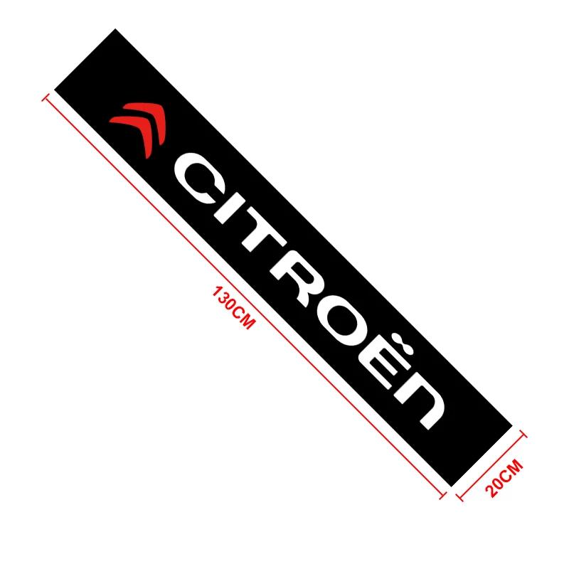 Car front windshield sunshade decorative stickers For Citroen C1 C2 C3 C4 C5X E-C4 C-Crosser C4 Cactus Berlingo Elysee C-ZERO