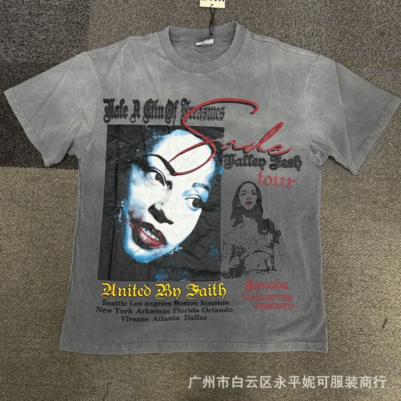 Mens Womens Loose Fit Streetwear Cotton Tee With Creative Graphic Print Casual Short Sleeve T-Shirt