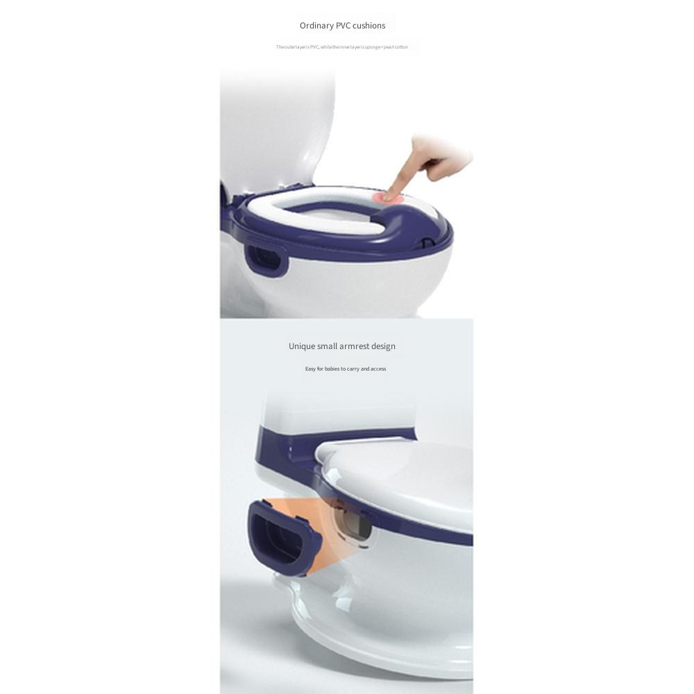 Kids Simulation Potty Toilet, Enlarged Baby Training Toilet for 0-3 Years Old, Boys Girls Potty Basin for Toilet Training