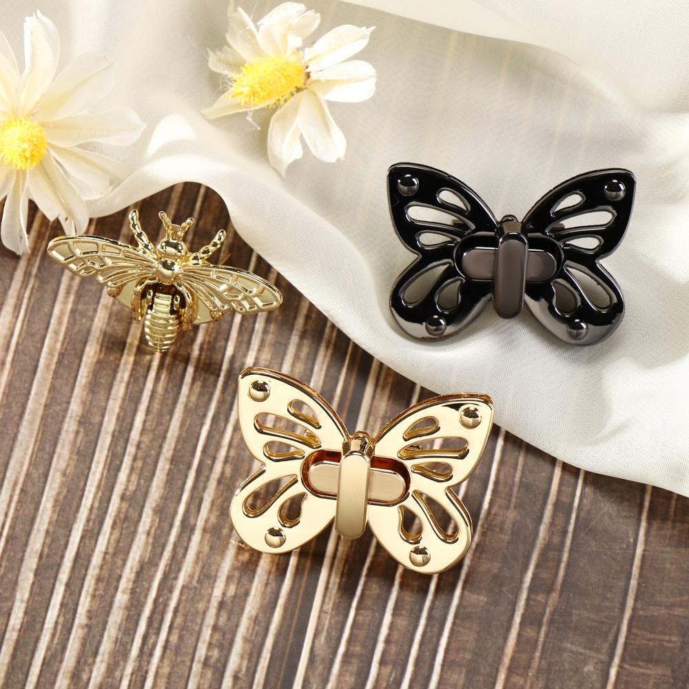 НОВЫЕ DIY аксессуары для сумочек, сумок, застежек, фурнитура, ретро-замок, металлические пряжки в форме пчелы