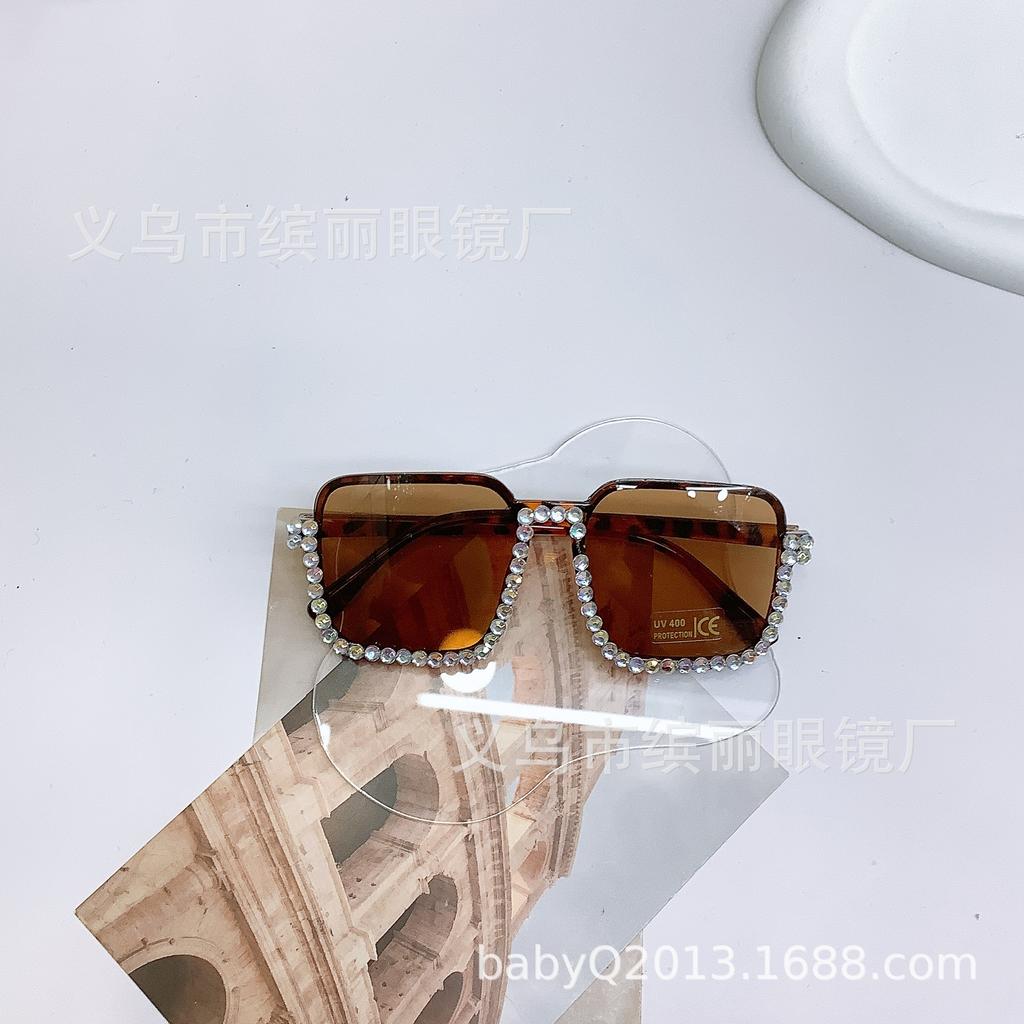 Квадратные детские солнцезащитные очки Детские очки Модные маленькие квадратные ретро-солнцезащитные очки