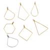 10/20 шт. серьги из нержавеющей стали, подвески, аксессуары «сделай сам», золотой цвет, подвеска геометрической формы для изготовления ювелирных изделий, фурнитура