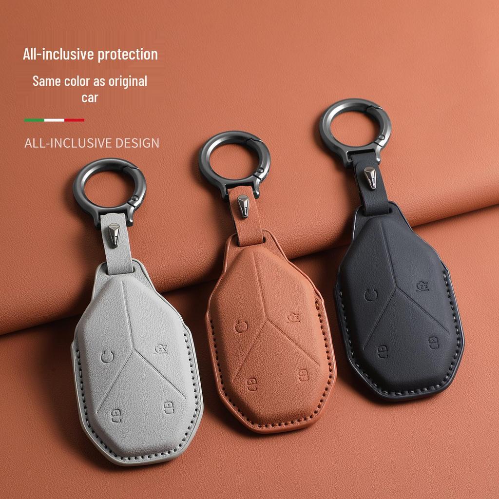 Чехол для ключей для моделей BYD Formula Leopard: Leopard 5, Leopard 5 Titanium 7, Leopard 8, Leopard 3 Titanium 3 - Оригинальный цвет автомобиля, Унисекс пряжка.