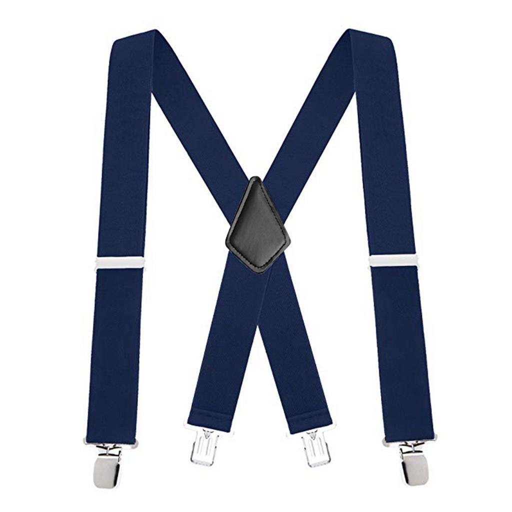 Подтяжки для мужчин, широкие регулируемые мужские подтяжки X-Back с прочным зажимом для работы