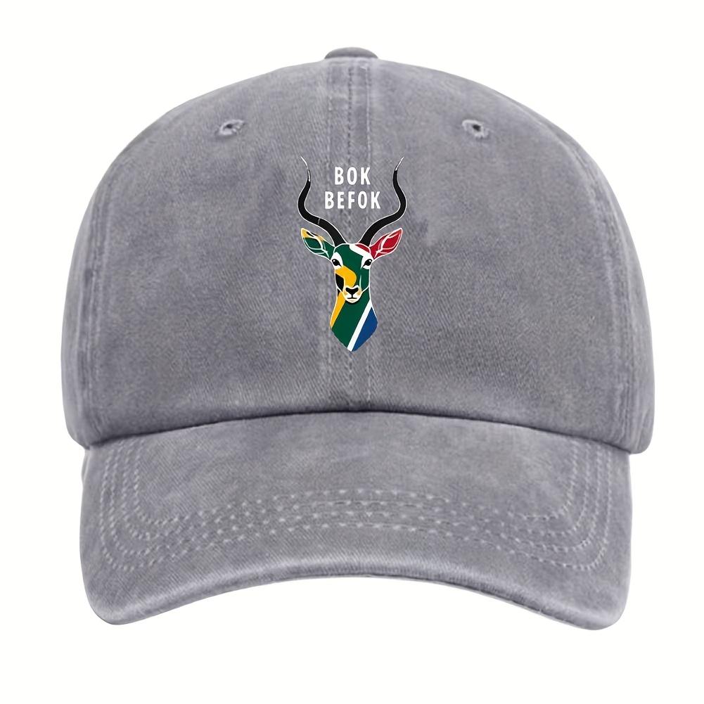 1 Unisex Fashion Baseball Cap with a South African Antelope Theme Design Appropriate for Any Season
