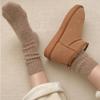 2 Pairs Long Socks Woman Winter Women's Wool Thickened Warmth Solid Color Warmth Cute Thermal Stockings Grip Hosiery