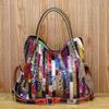 Genuine Leather Women's Bohemian Snake Print Crossbody Shoulder Bag - New Colorful Design