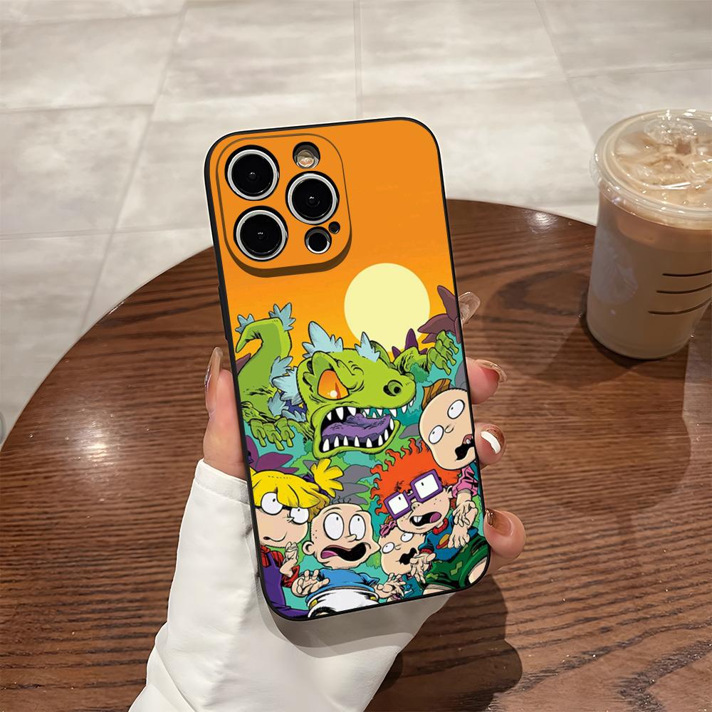 Phone Case For 17 Pro Max Iphone 14 Pro Max 12 16 15 13 Pro 11 Xr X Xs 8 7 Plus Back Cover Boy & Girl Rugrats Chuckie's