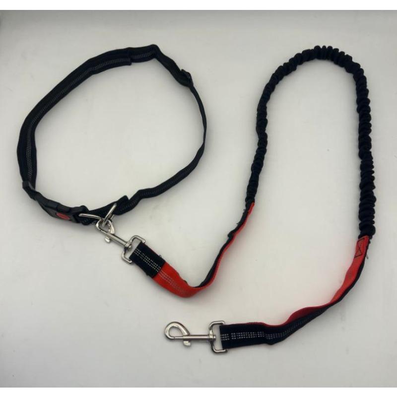 Pet Supplies Explosion-proof Stretchable Nylon Belt, Dog Walking and Running Leash, Multi-functional Dog Collar