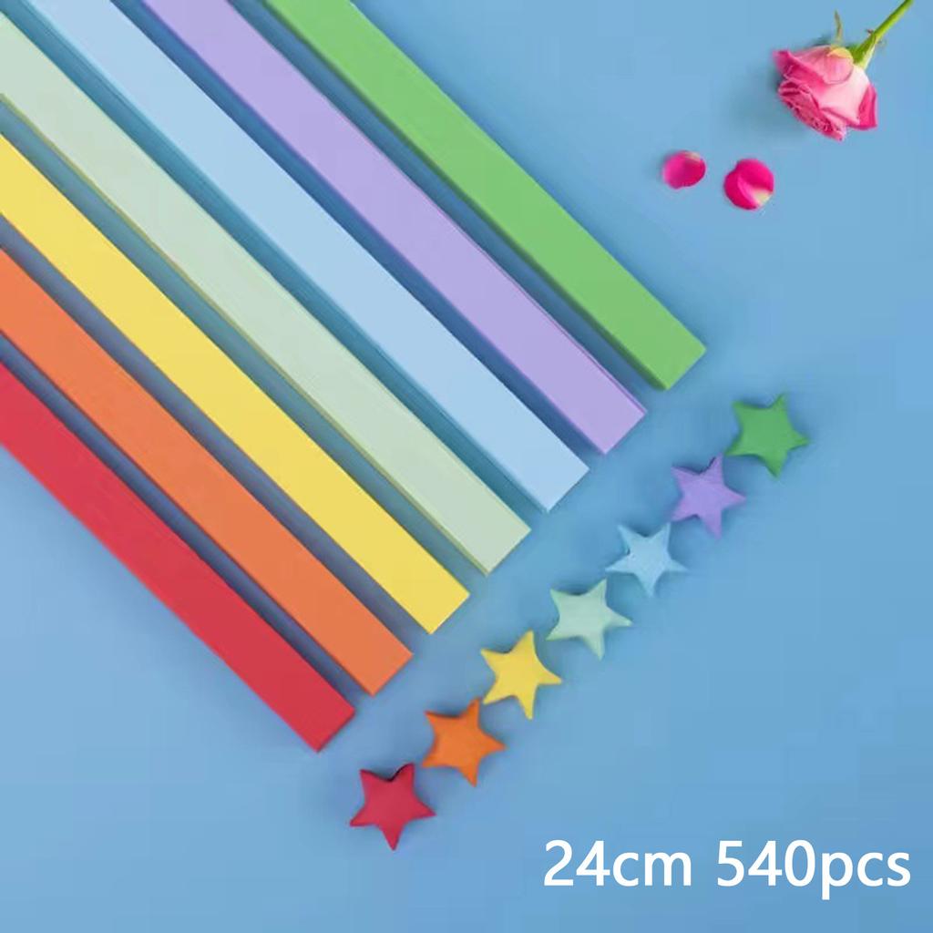 380 шт.-1350 шт. полоски бумаги с рисунком Lucky Star оригами звезды ремесло красочная складная бумага ручной работы DIY художественная бумага подарки