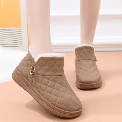 2025 Женские зимние плюшевые сноубутсы - Теплые, Нескользкие, Легкие ботильоны