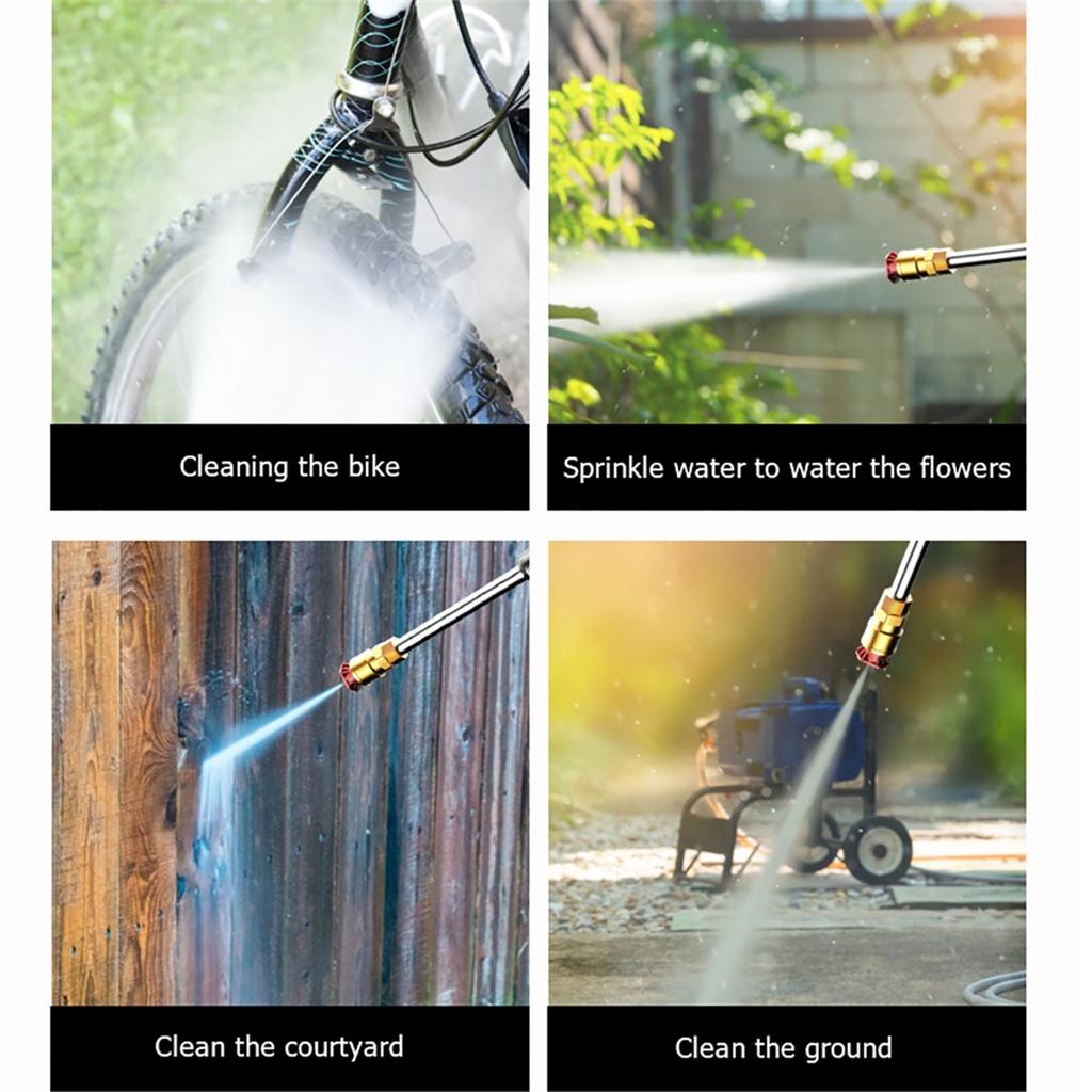 21V 10000mAh Cordless High Pressure Washer Spray Water Guns Car Wash Pressure Water Nozzle Cleaning Machine for Battery