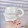 Керамическая кружка Kawaii Creative Pinch Belly Cute Coffee Milk Breakfast cup Body Art Girls Funny Coffee Cups Gifts