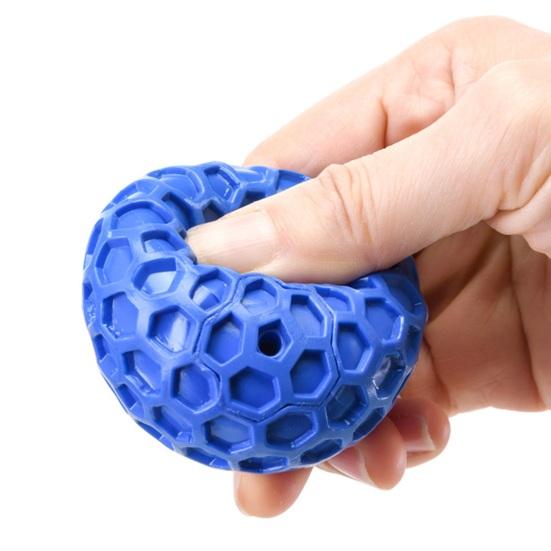 Жесткая игрушка для жевания собак Неразрушимый жевательный мяч для собак для агрессивных любителей жевать Интерактивная пищащая игрушка-мяч для больших и средних собак