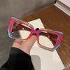 Glasses For Women Fashion Retro Cat-eye Contrasting Colors High-end High-definition Fashionable Anti-blue Light