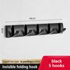 YUNJIEYA Folding Door Hooks Towel Hanger Nail Free Punch Wall Rack  Hook Coat Clothes Holder for Bathroom Kitchen Accessories