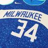 Nike NBA Milwaukee Bucks Giannis Antetokounbpo City Edition 23/24 Swingman Jersey Multicolor Men Streetwear DX8509-407