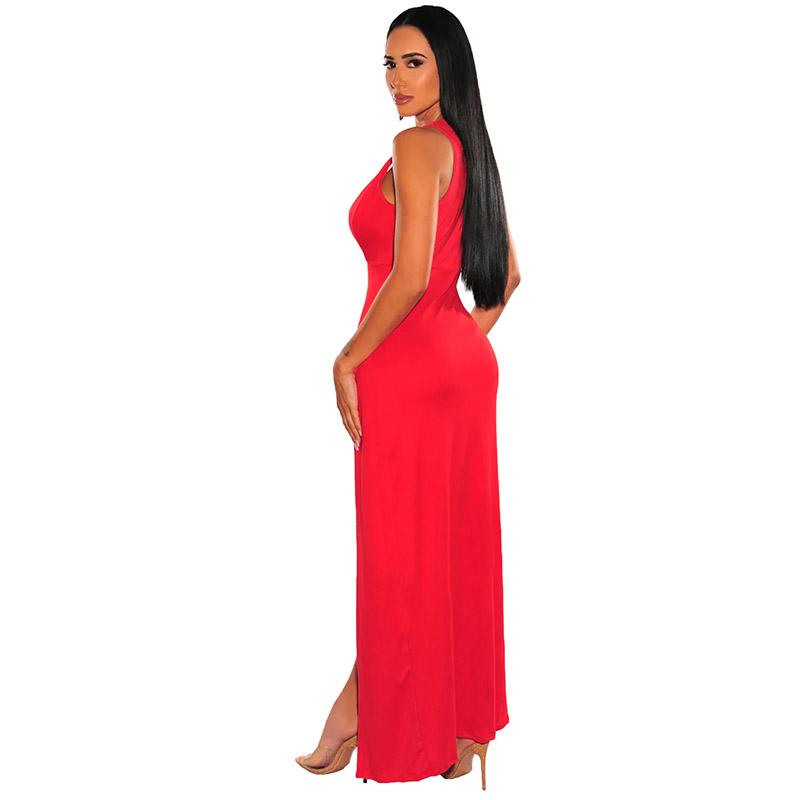 Женское летнее платье без рукавов с V-образным вырезом для вечеринок и коктейлей