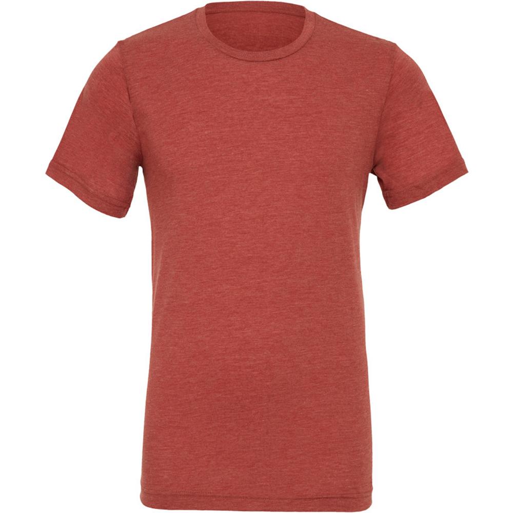 Canvas Mens Triblend Crew Neck Plain Short Sleeve T-Shirt