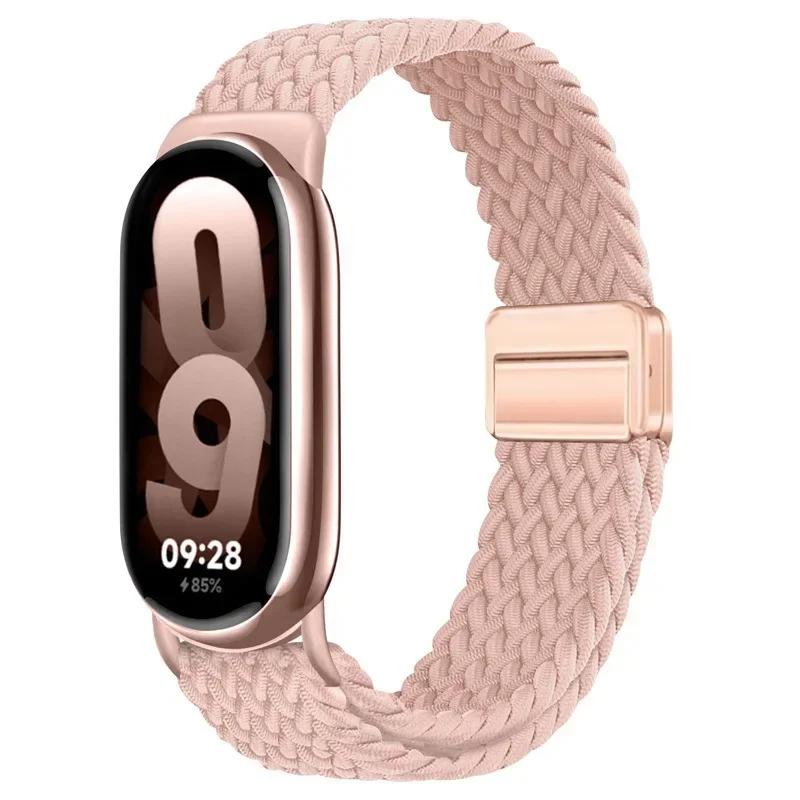 Нейлоновый ремешок Solo Loop для умных часов Xiaomi Mi Band 9/10 Сменный дышащий браслет для Xiaomi Band 8/9 Спортивный ремешок Correa
