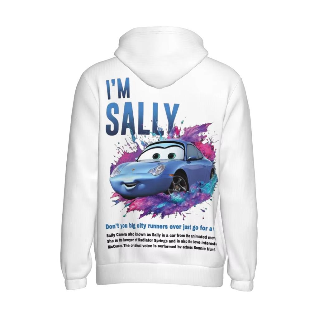 25 Мужская толстовка с 3D-принтом Молния Маккуин и Салли, с капюшоном, воротником-стойкой и кулиской, пуловер, свитшот с длинным рукавом