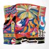 70cm*70cm Designer Silk Scarf Women  Shawl Floral Summer And Spring Print Stoles Square Bandanna Kerchief Female Foulard Muffler