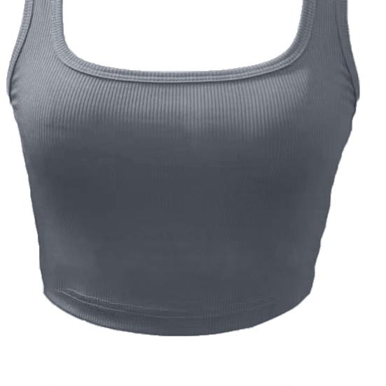 Женский спортивный жилет с круглым вырезом без рукавов, однотонный, эластичный, облегающий